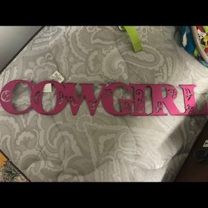 Cowgirl sign